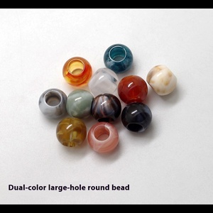 Nhiều Màu Sắc Lớn Lỗ 6Mm Acrylic Trung Quốc Phong Cách Loose Hạt Sử Dụng Đồ Trang Sức Làm Quần Áo Đồ Bơi Và Phụ Kiện Bán Buôn - Product Image 5