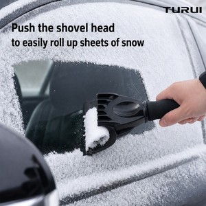 Pala quitanieves profesional TURUI TR-XC235 con mango de EVA suave y raspador de hielo duradero para limpieza de parabrisas, herramienta de invierno - Product Image 4