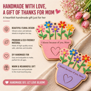 Maceta Personalizable de Madera, Adorno Artesanal con Corte Láser, Regalo para el Día de la Madre y Decoración del Hogar - Product Image 6
