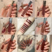 Cosmétiques de haute qualité, vente en gros, gloss marron, support OEM