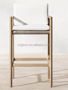 Meubles d'extérieur en teck de style européen en gros, tabouret de bar de patio en rotin PE haut de gamme - Product Image 2