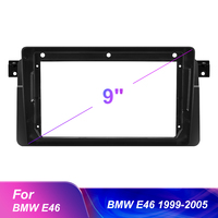 Kit spécial de cadre de montage en plastique Podofo 2 Din 9 ''pour BMW E46 1999-2005 Installation de l'unité principale d'autoradio lecteur stéréo automatique