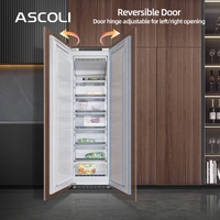 Réfrigérateur côte à côte MSF230WEBI intégré, 208 L, sans givre, congélation rapide, refroidissement par air, flux d'air multiple, congélateur combiné intelligent