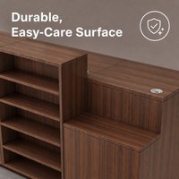 Comptoir de caisse pour magasin de jouets, étagères de présentation de cosmétiques, étagères de rangement esthétiques, comptoir de rangement dissimulé