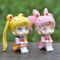 Pretty Guardian Warrior Girls figura juguete coleccionable para máquina Gacha cápsula expendedora PVC Anime figura