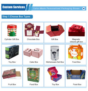 Cajas de Regalo de Cartón Corrugado Verde Rígido Premium, Impresión de Logotipo Personalizado, Reciclables, Ecológicas, para Productos de Cuidado de la Piel, Café y <span class=keywords><strong>Bocadillos</strong></span> - Product Image 5