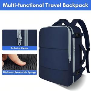 Sac à dos de voyage multifonctionnel pour femmes, grande capacité, imperméable, sac à dos pour ordinateur portable, bagage à main pour voyage d'affaires, randonnée - Product Image 4