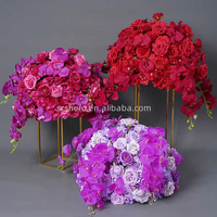 Fleurs artificielles en soie faites à la main, violettes, rouges et blanches, réalistes et personnalisées, pour la remise des diplômes, la fête des mères, la Saint-Valentin, les mariages, les fêtes et la décoration intérieure
