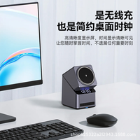 Chargeur sans fil rotatif 4-en-1 de vente chaude avec station de charge universelle pliable magnétique d'horloge