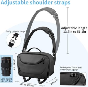 Muestra gratuita Mochila Profesional para Cámara DSLR SLR, Mochila de Camuflaje para Fotógrafos, Impermeable - Product Image 2