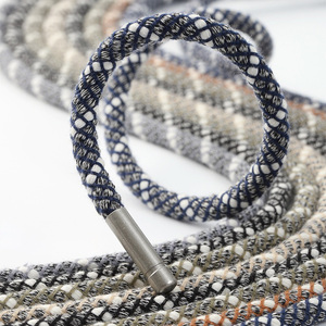 Tùy Chỉnh 5Mm Đầu Kim Loại Mô Hình Rắn Áo Đàn Hồi Dây Rút Vòng Core Polyester Quần Dây Cho Giày Thể Thao Dây Thắt Lưng - Product Image 4