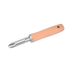 Stainless Steel Peeler With Wooden Handle For Fruit And Vegetable Peeling Kitchen Tool - Product Image 2