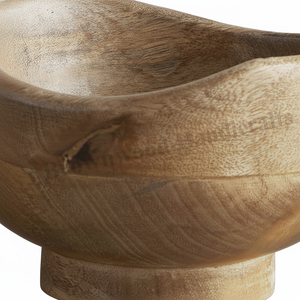 Bol en bois fait à la main de qualité supérieure au design moderne 6x6x4 pouces finition en bois naturel durable dernière arrivée de l'exportateur - Product Image 1