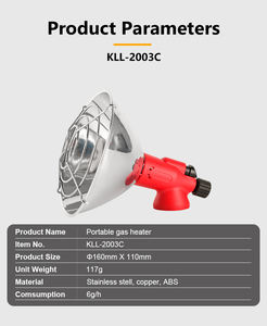 Calentador <span class=keywords><strong>de</strong></span> <span class=keywords><strong>Gas</strong></span> Portátil KLL 2003C con Encendido Electrónico para Acampar al Aire Libre, Pequeño Calentador <span class=keywords><strong>de</strong></span> Camping para Pesca, Estufa <span class=keywords><strong>de</strong></span> Calefacción Portátil al por Mayor - Product Image 3