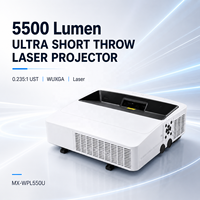 Proyector Láser 3LCD WUXGA de Alto Brillo, 5500 Lúmenes, Ultra Corta Distancia (0.235:1)