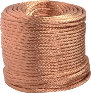 38awg corda de fio de cobre trançado, indústria de energia nova fio fio de cobre nu