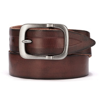 Ceintures en Cuir Véritable de Designer, Ceintures de Fabricants, Vintage, Gravées, Boucle à Ardillon, Logo Personnalisé, Cadeau pour Hommes