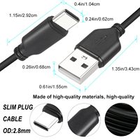 Cable USB a USB C SYONG, Sincronización de Datos USB2.0, Cable de Datos de Cobre de 480 Mbps, Compatible con PS5, Teclados, Ratones, iPhone, Samsung