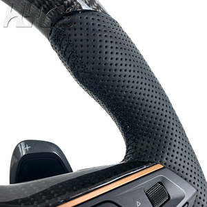 <span class=keywords><strong>Volante</strong></span> Personalizado de Cuero y Fibra de Carbono para Mejorar el Interior del Automóvil, Compatible con <span class=keywords><strong>SEAT</strong></span> <span class=keywords><strong>Leon</strong></span> <span class=keywords><strong>FR</strong></span> Cupra Ibiza Arona - Product Image 4