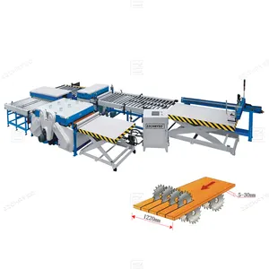 Industrial Plank Ripping Cutting Machine With Grooving Function MDF Plywood Multi Rip Saw Machine For Sale