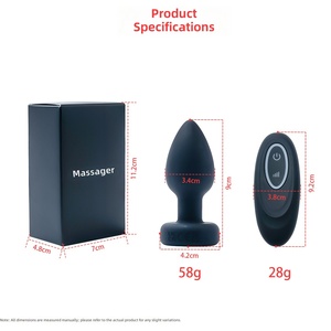 Vibrateur anal en silicone pour femmes avec application et télécommande, 100% étanche, LED arc-en-ciel, 3 vitesses, 10 modes - Product Image 6