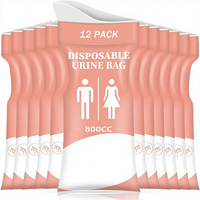 Sac à urine d'urgence pour voiture en gros, 8/12/20/24 paquets, sac à urine portable, urinoirs jetables pour hommes, femmes, enfants, patients