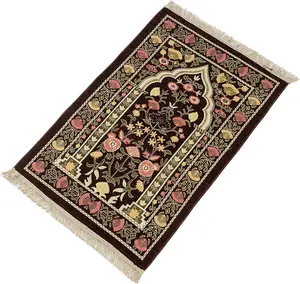 80x120 cm kristal kadife namaz kilim müslüman İslami etnik tarzı ibadet halı hediye vermek için uygun