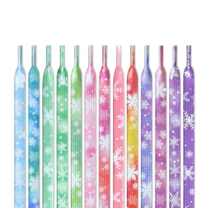 Cordones Personalizados con Diseño de Copo de Nieve para Zapatillas Casuales, Cordones Decorativos con Patrón de Hielo para Calzado Deportivo, Venta al Por Mayor - Product Image 4