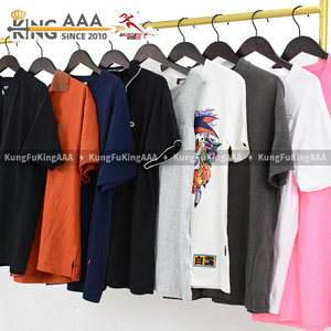 เสื้อยืดผู้ชาย KungFu KingAAA แบบผสมผสาน สไตล์วินเทจ ผ้าฝ้ายคุณภาพดี คอโอ ทรงหลวม สตรีทแวร์ ไซส์ใหญ่ - Product Image 6