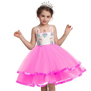 Lo más nuevo de <span class=keywords><strong>2023</strong></span>, disfraz de Navidad, Carnaval, niños, Princesa, vestido de niña, unicornio con diadema de unicornio, faja, - Product Image 5