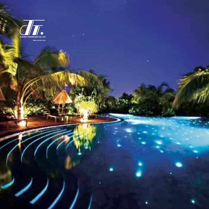 RGB Swimming Pool Night View Party Decoration Lights Poolside Light Fiber Optic Kit