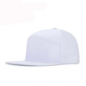 Gorra de béisbol deportiva para exteriores de alta calidad, gorra Snapback impermeable, gorra Snapback de 7 paneles con agujero cortado con láser - Product Image 3