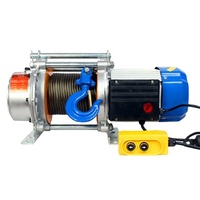 Nouveau Treuil Électrique à Câble en Acier de 750 kg de Capacité, Engrenage en Alliage d'Aluminium, 220V 50Hz pour Hôtels, Moteur de Traction de Câble à Crochet