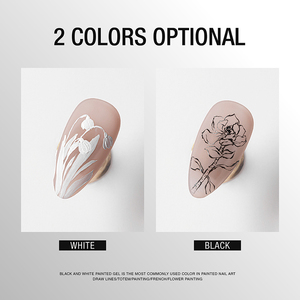 Esmalte de Uñas en Gel BBM Blanco y Negro, Colores Básicos Profesionales, Alta Pigmentación, Protección UV, para Uso en Salón de Uñas, Gel de Alta Calidad - Product Image 6