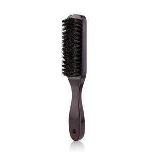 Brocha de afeitar para peluquería, peine para bigote para hombres, peines de peluquero desenredantes, cepillo profesional para barba con mango de madera de cerdas suaves - Product Image 6