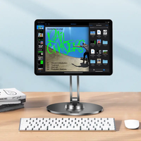 Vente chaude universel tablette pc support de support 360 rotatif réglable magnétique flexible tablette support de bureau pour ipad