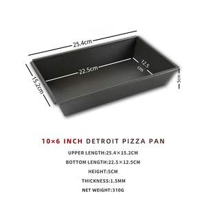 Directo de fábrica, recién llegado, moldes para hornear <span class=keywords><strong>Pizza</strong></span> antiadherentes de aluminio personalizados hechos a mano, bandeja para <span class=keywords><strong>Pizza</strong></span> estilo Detroit, molde para hornear platos, sartenes - Product Image 2