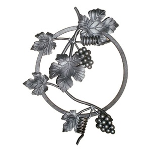 Rèn Sắt Nghệ Thuật Trang Trí Hàng Rào Trang Trí Phần Trang Trí Giả Mạo Weldable Nho Với Lá Phụ Kiện Đúc Thép Lục Bình Phù Hợp - Product Image 4