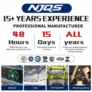 Jantes forgées NJQS LSGZLcustom24x14 8x180 pour camion Ford F150 F250 F350 Silverado1500 6x139.7 8x180 8x165.1 Super Single - Product Image 6