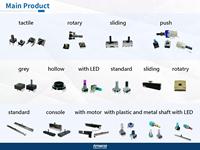 Proveedor de Taiwán, Directo de Fábrica, Interruptor Táctil de Botón de Plástico SFNHDM con LED para Personalización de PCB, 12V DC