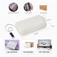 Fabricant OEM/ODM de coussins en mousse à mémoire de forme, vente en gros, coussin cervical orthopédique personnalisé anti-ronflement à récupération lente pour le sommeil