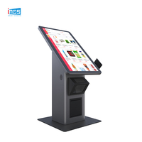 Terminal de commande en libre-service avec écran tactile de 21,5 pouces pour point de vente, avec imprimante intégrée, prise en charge du logo personnalisé, OEM