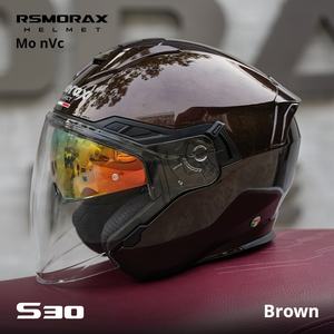 MOTORAX S30 medio casco para hombres y mujeres visera dual ABS de alta calidad para nueva condición XL tamaño verano montar 3C certificado <span class=keywords><strong>1</strong></span> - Product Image 6