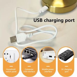 Modern LED <b>Table</b> <b>Lamp</b> Metal Touch Control Remote Rechargeable Eye-Caring Simple Dimmable Eco-Friendly Decorative Light Home - Product Image 3