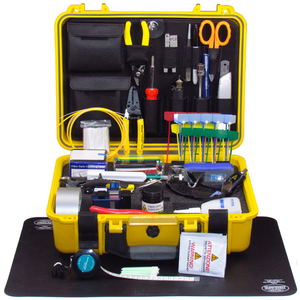 WFTK-800S Kit Básico de Herramientas para Cable de Fibra Óptica 28 en 1 con Pelacables de Tres Orificios para Instalación FTTH - Product Image 1