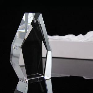 HBLWholesale Bulk 3D Laser Engrave Blank Crystal Diamond Shape Clear Glass Blank for Laser Photo <strong>Memorial</strong> <strong>Gift</strong> - Product Image 3