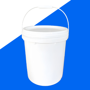 Cubos de Plástico Redondos <span class=keywords><strong>Yusu</strong></span> de Grado Alimenticio al por Mayor, 20L, con Tapa y Asa, Duraderos, Ecológicos, Reciclables, para Agua, Pintura, Fertilizante - Product Image 3