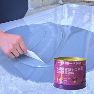 Revestimiento impermeable de polímero de poliurea de un solo componente, alta elasticidad, <span class=keywords><strong>autonivelante</strong></span>, aplicación en frío, resistente a la inmersión en pared, UV - Product Image 3