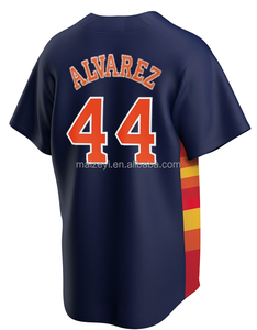 Melhor Qualidade Costurada Customizável #27 Jose Altuve #44 Yordan Alvarez #3 Jeremy Pena #11 Cam Smith American Baseball Jersey - Product Image 2