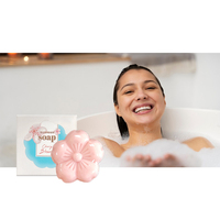 Emballage personnalisé OEM Savon fait main Sakura Savon pour nettoyage en profondeur articles ménagers
